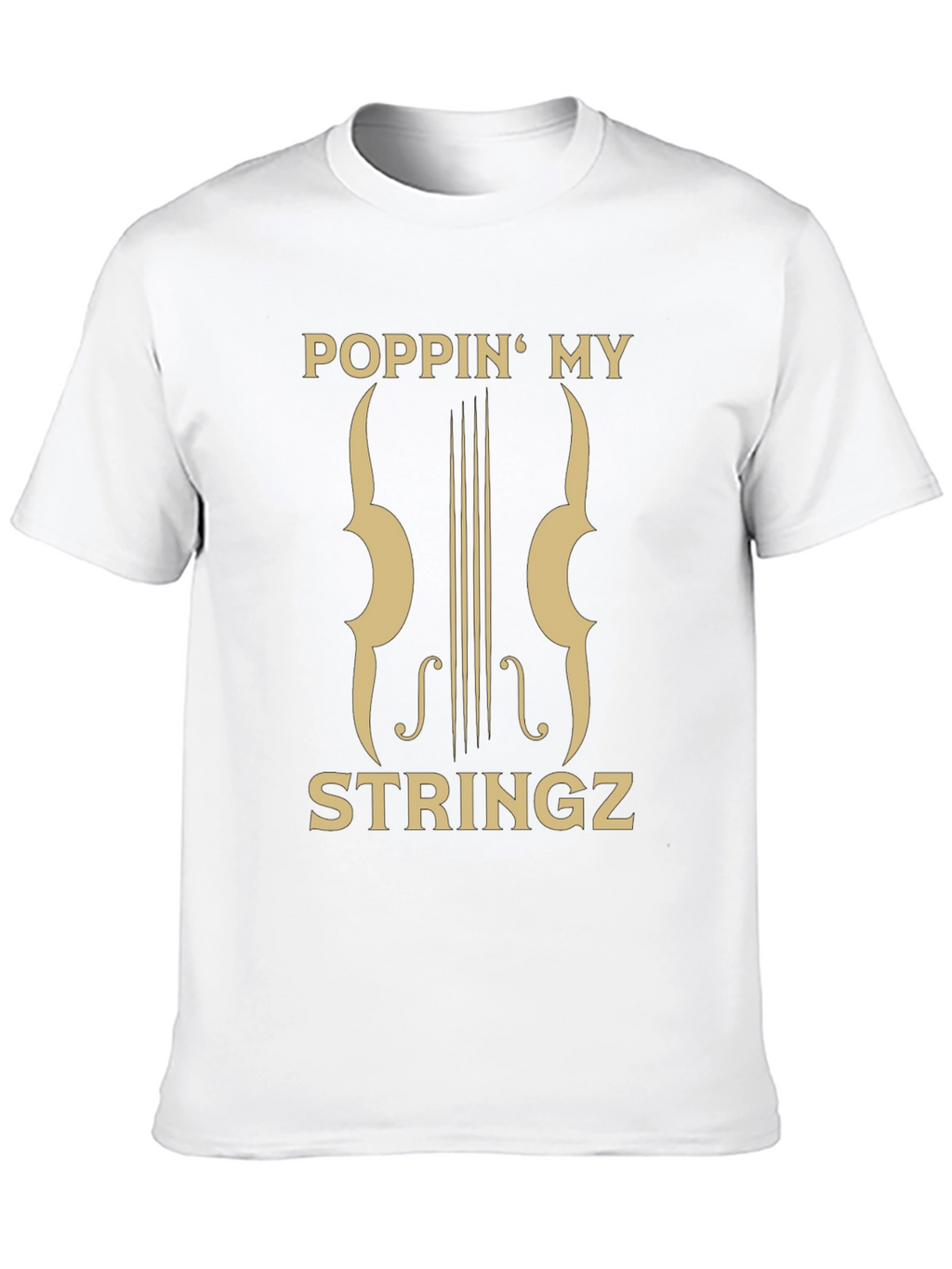 Poppin My Stringz Graphic Tee - Musician Style