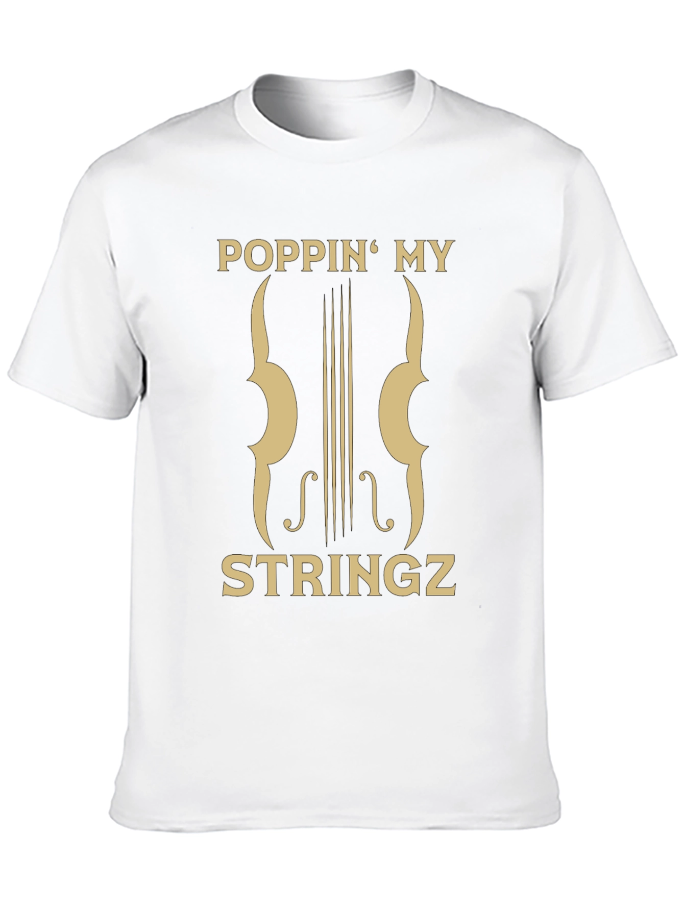 Poppin My Stringz Graphic Tee - Musician Style