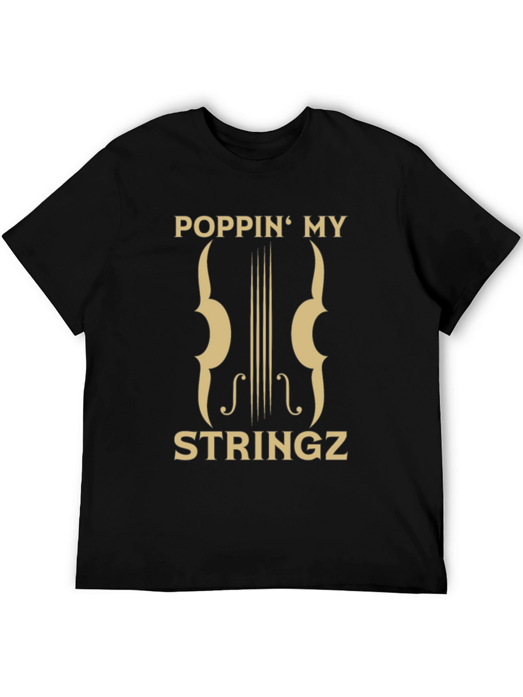 Poppin My Stringz Graphic Tee - Musician Style