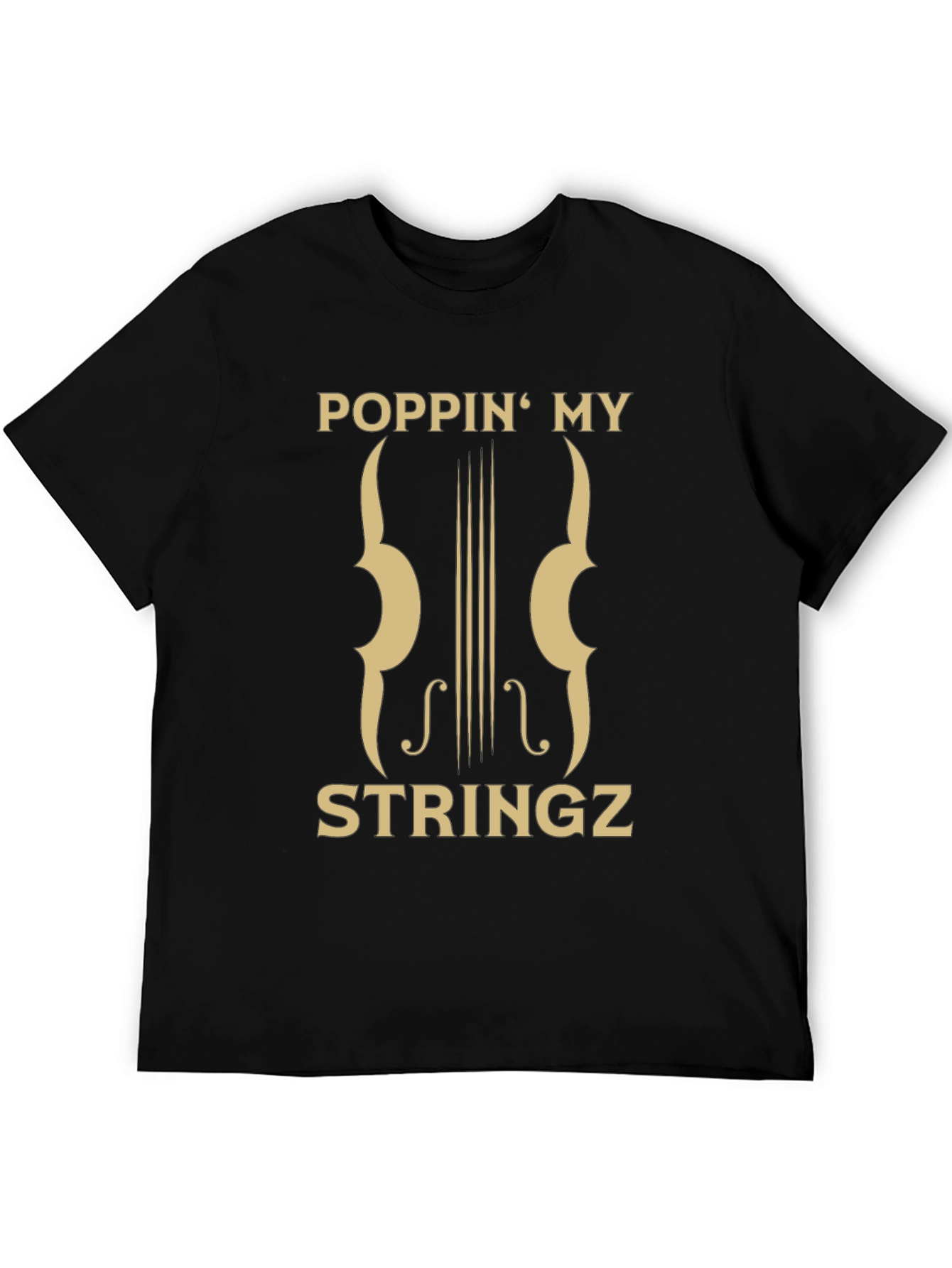 Poppin My Stringz Graphic Tee - Musician Style