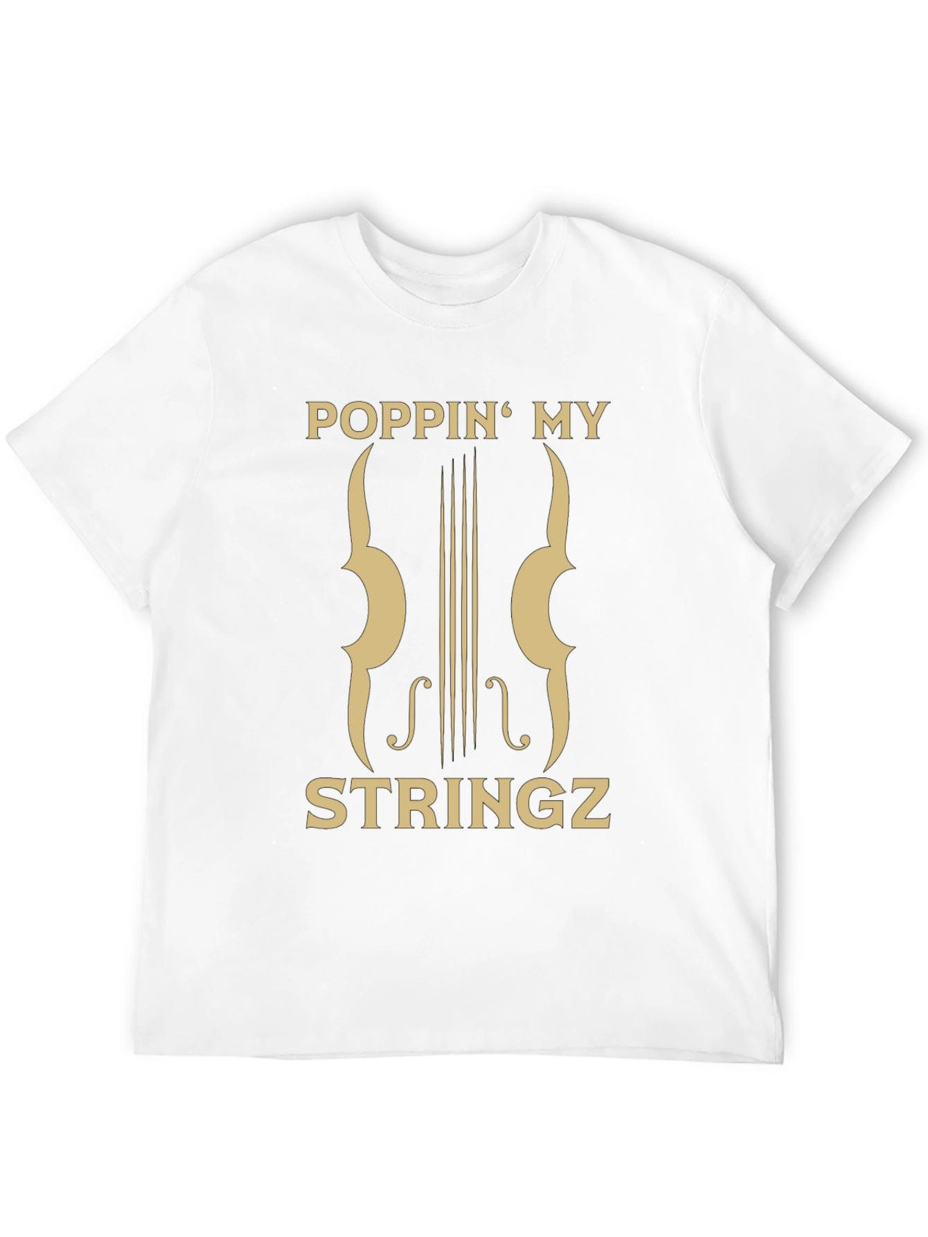Poppin My Stringz Graphic Tee - Musician Style