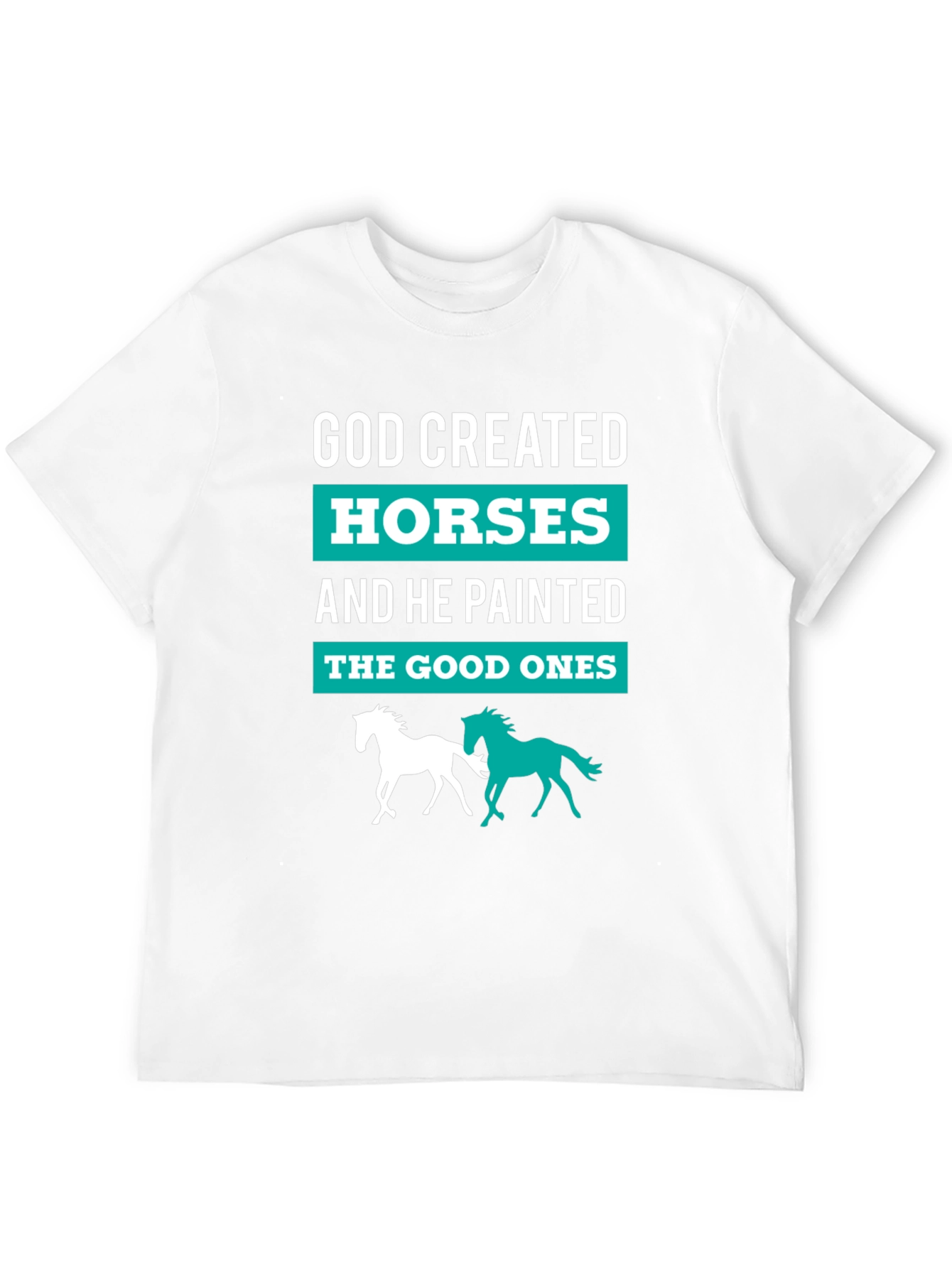 God Created Horses T-Shirt - Equestrian Tee