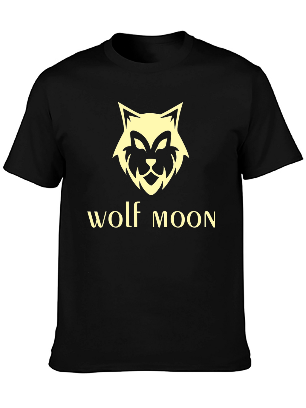 Wolf Moon Graphic T-Shirt - Black Tee