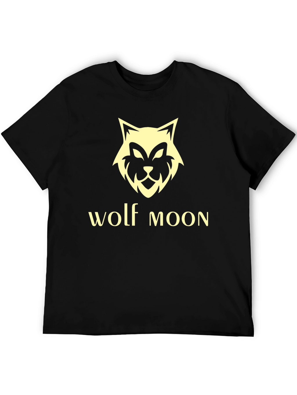 Wolf Moon Graphic T-Shirt - Black Tee