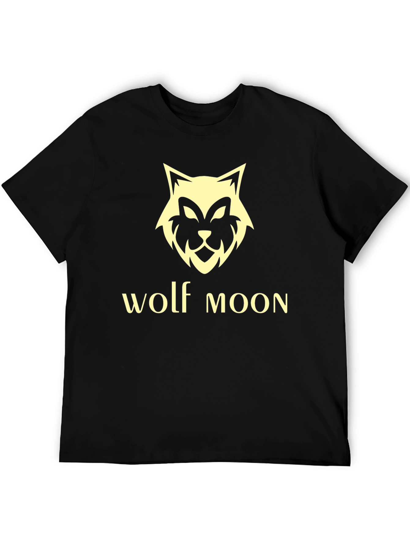 Wolf Moon Graphic T-Shirt - Black Tee