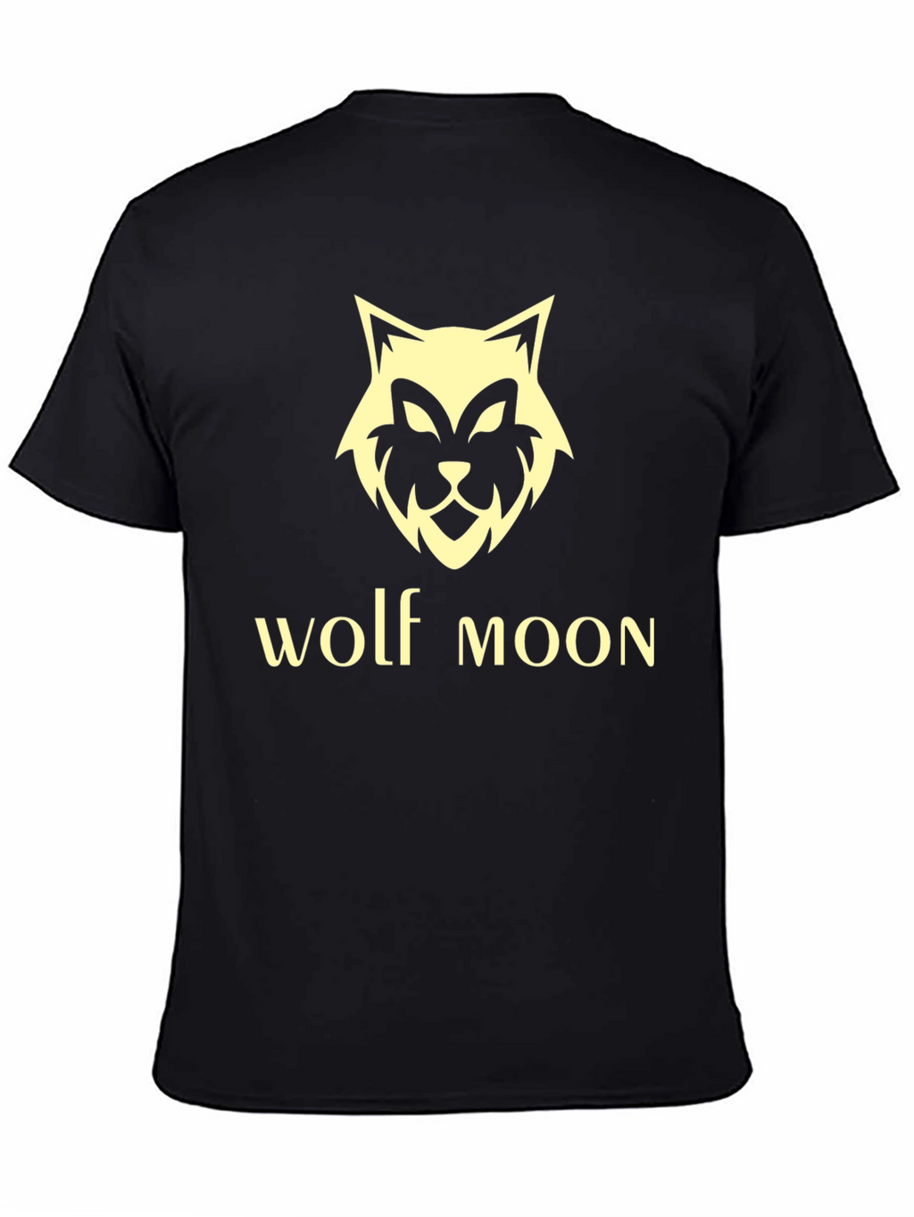 Wolf Moon Graphic T-Shirt - Black Tee