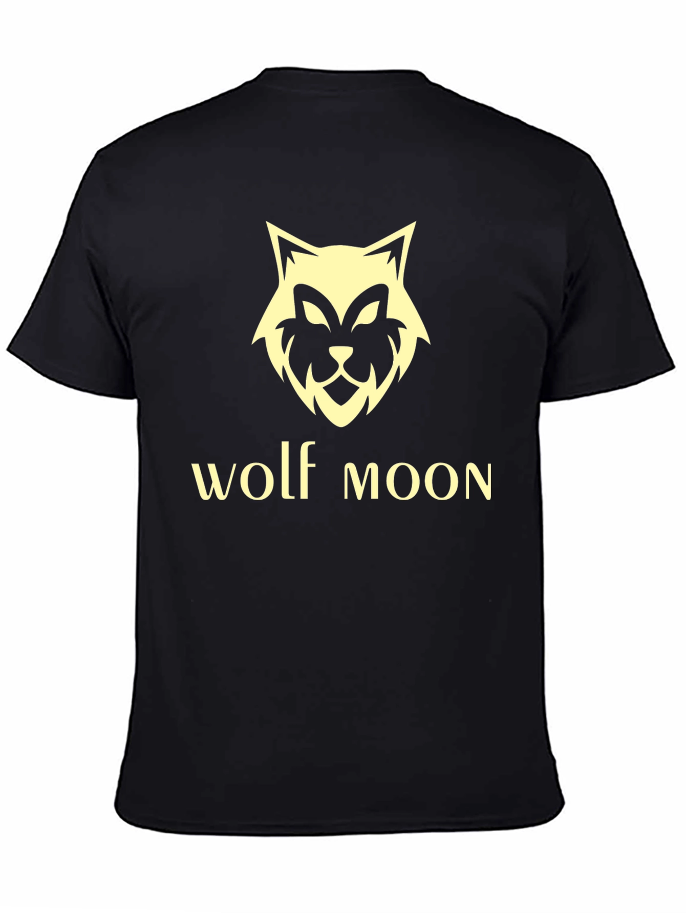 Wolf Moon Graphic T-Shirt - Black Tee