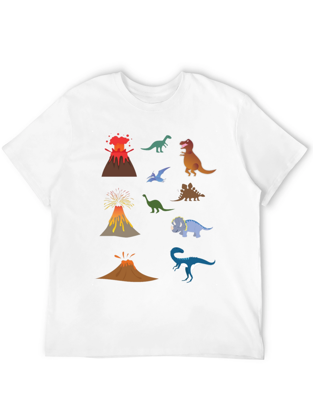 Dino Volcano T-Shirt - Prehistoric Fun!