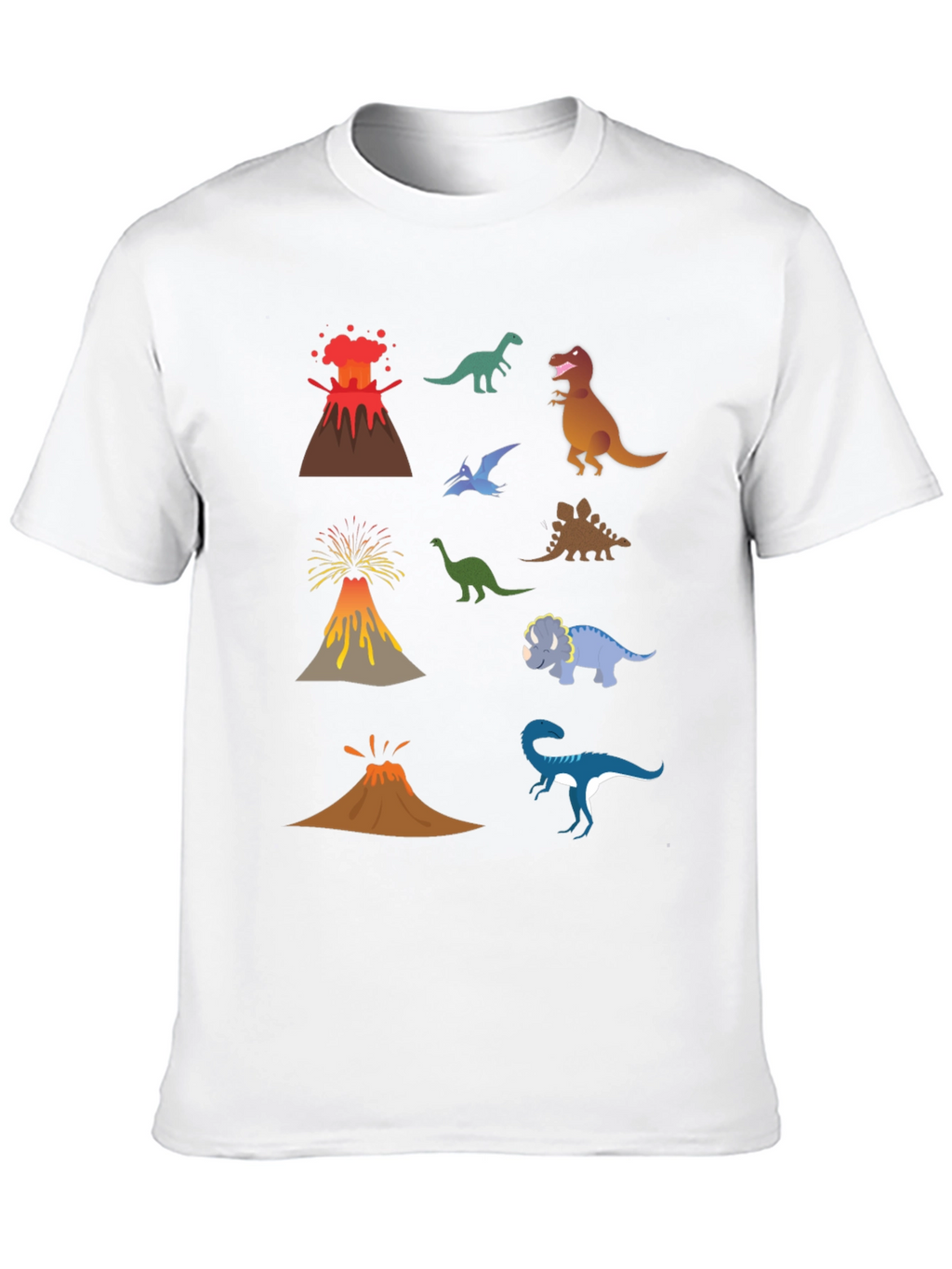 Dino Volcano T-Shirt - Prehistoric Fun!