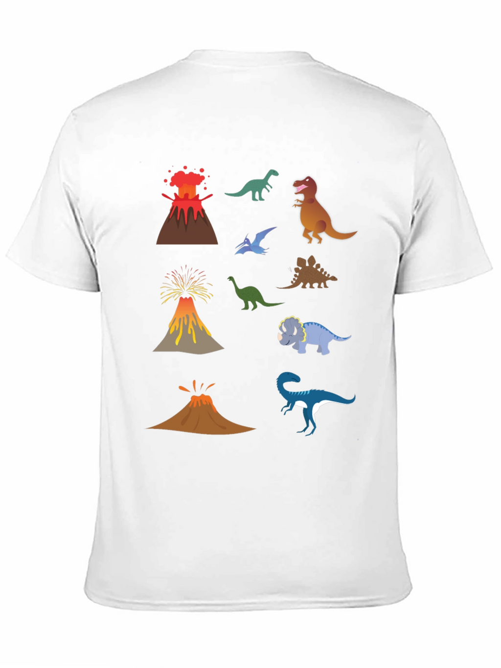 Dino Volcano T-Shirt - Prehistoric Fun!