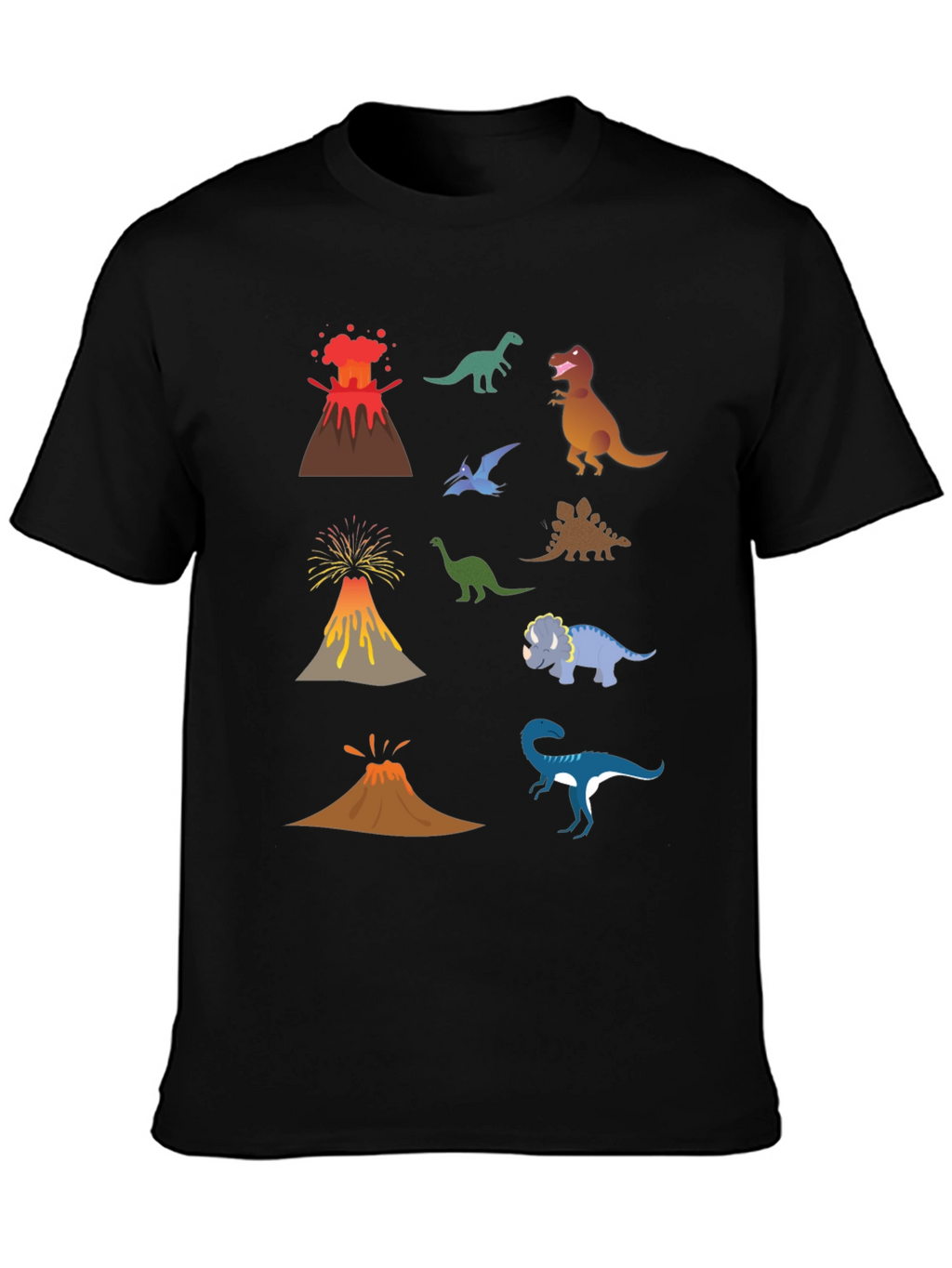 Dino Volcano T-Shirt - Prehistoric Fun!