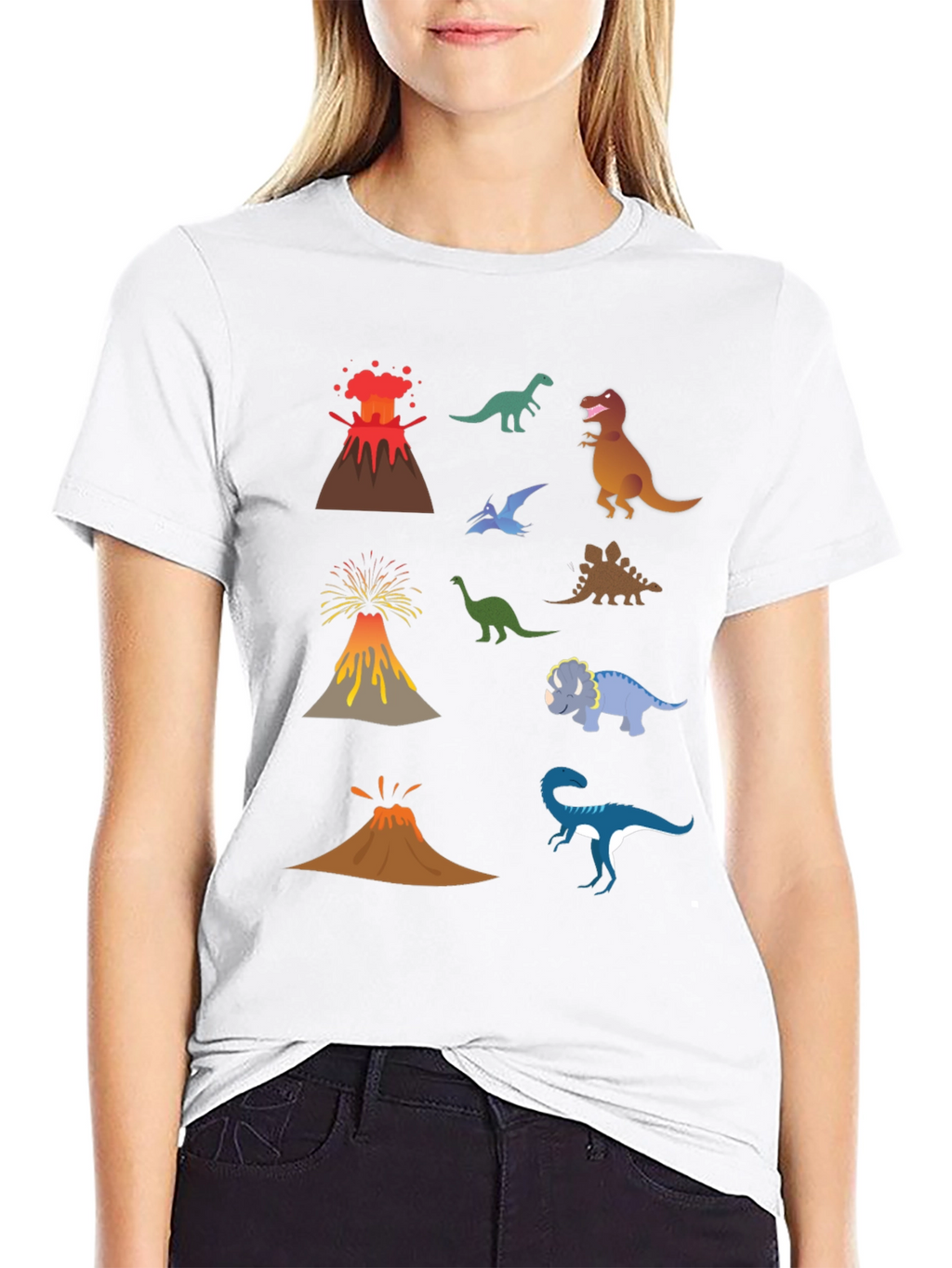 Dino Volcano T-Shirt - Prehistoric Fun!