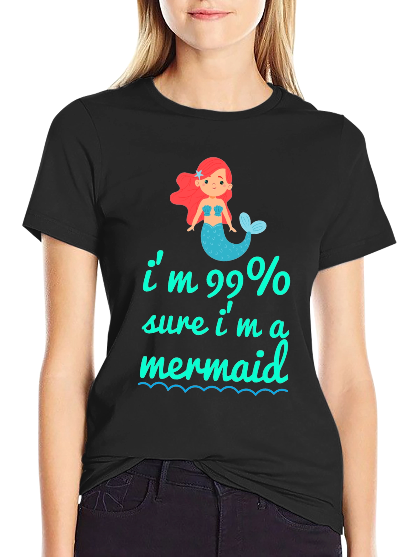 99% Mermaid Graphic Tee - Unique & Playful T-Shirt