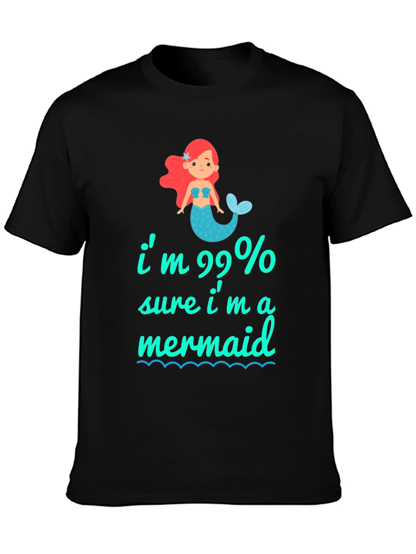 99% Mermaid Graphic Tee - Unique & Playful T-Shirt