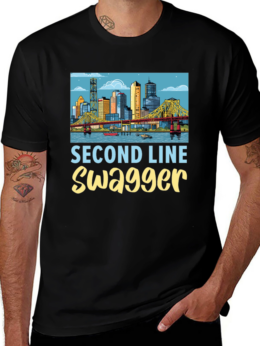 Second Line Swagger Graphic Tee