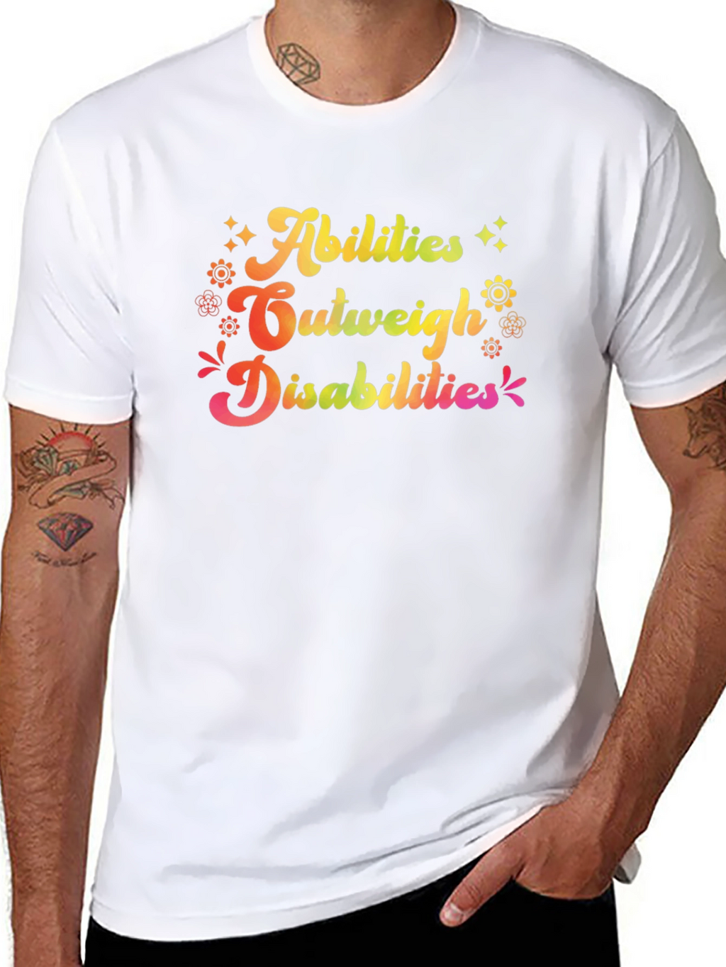 Abilities Outweigh Disabilities Graphic T-Shirt