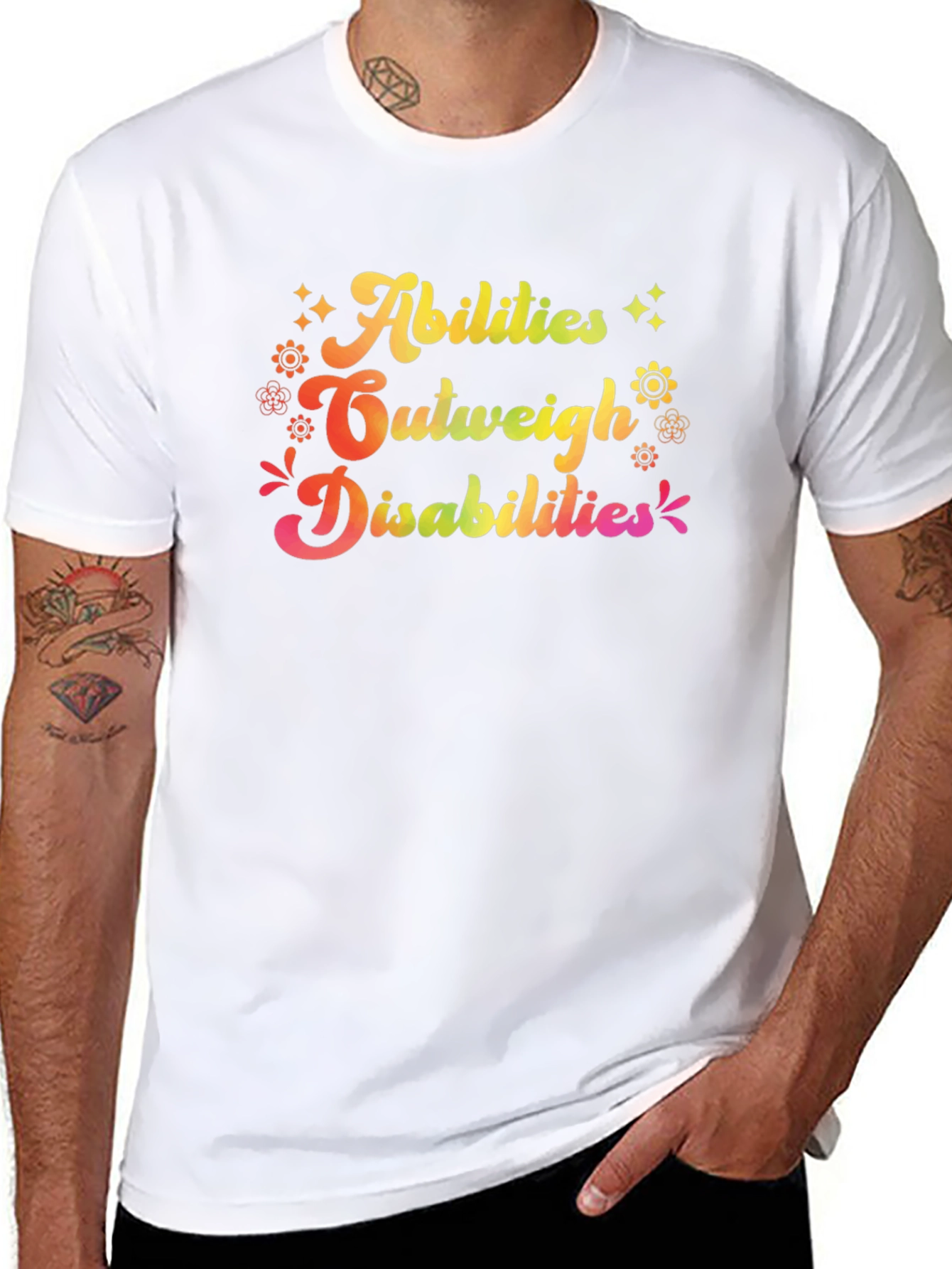 Abilities Outweigh Disabilities Graphic T-Shirt