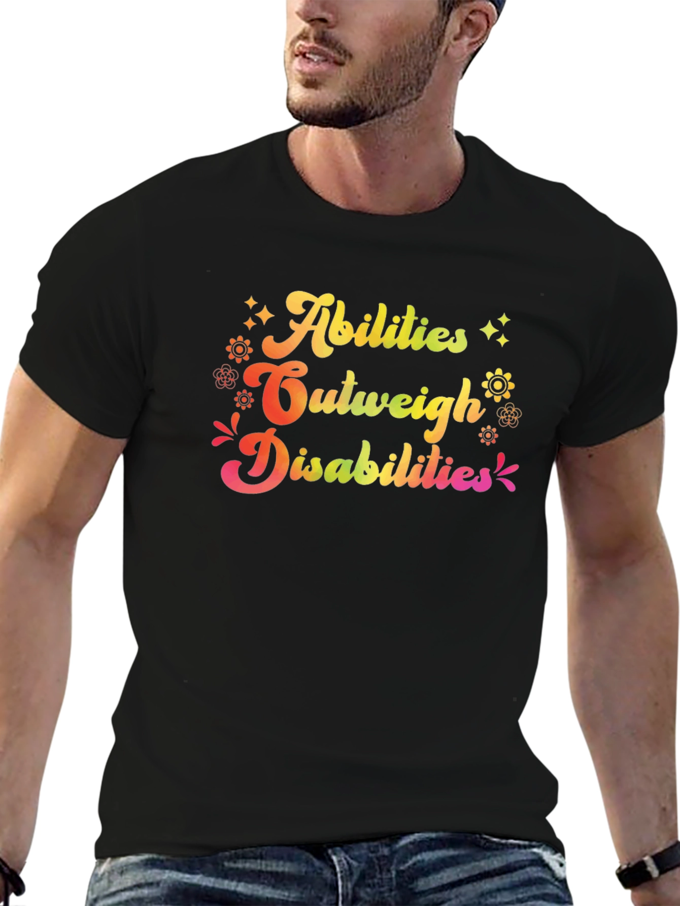 Abilities Outweigh Disabilities Graphic T-Shirt