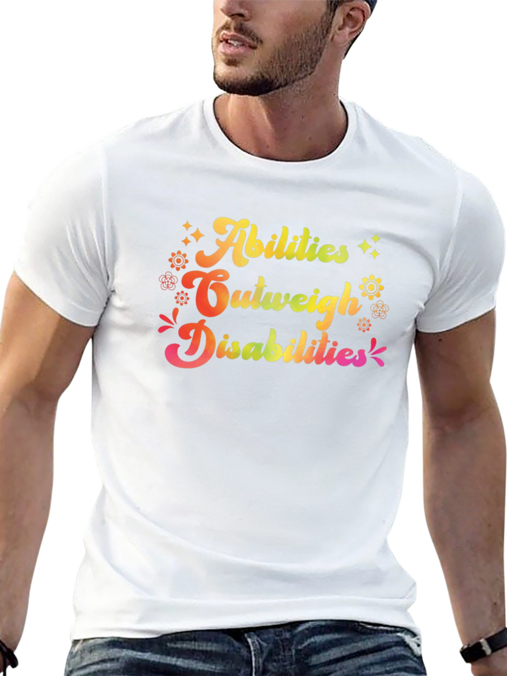 Abilities Outweigh Disabilities Graphic T-Shirt