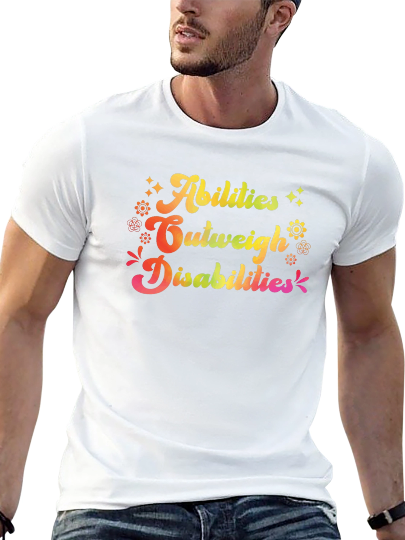 Abilities Outweigh Disabilities Graphic T-Shirt