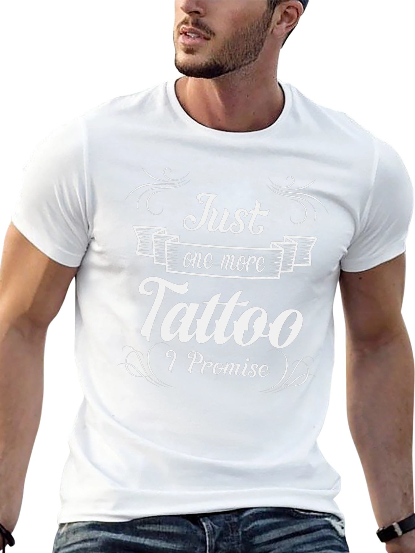 Just One More Tattoo Black Graphic Tee