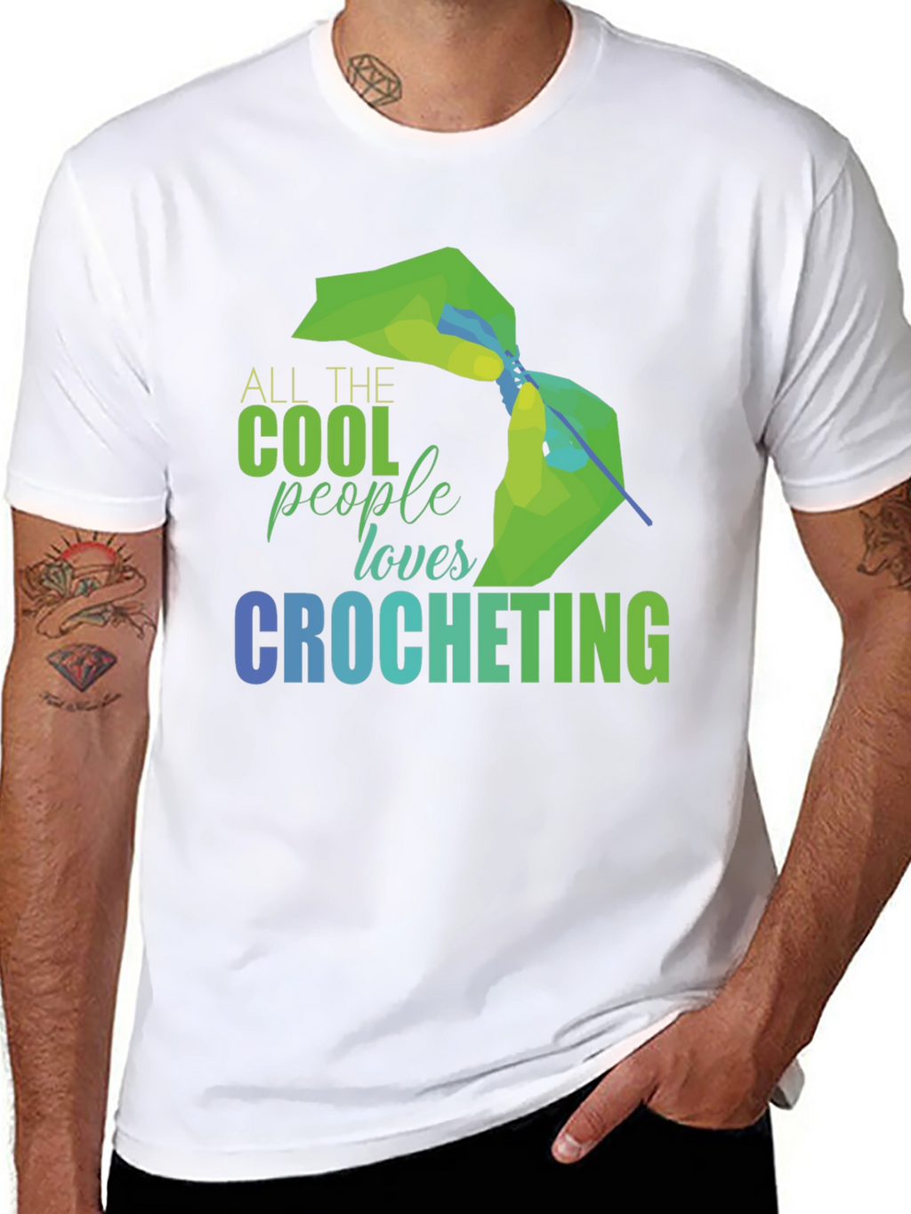 Cool People Crochet T-Shirt