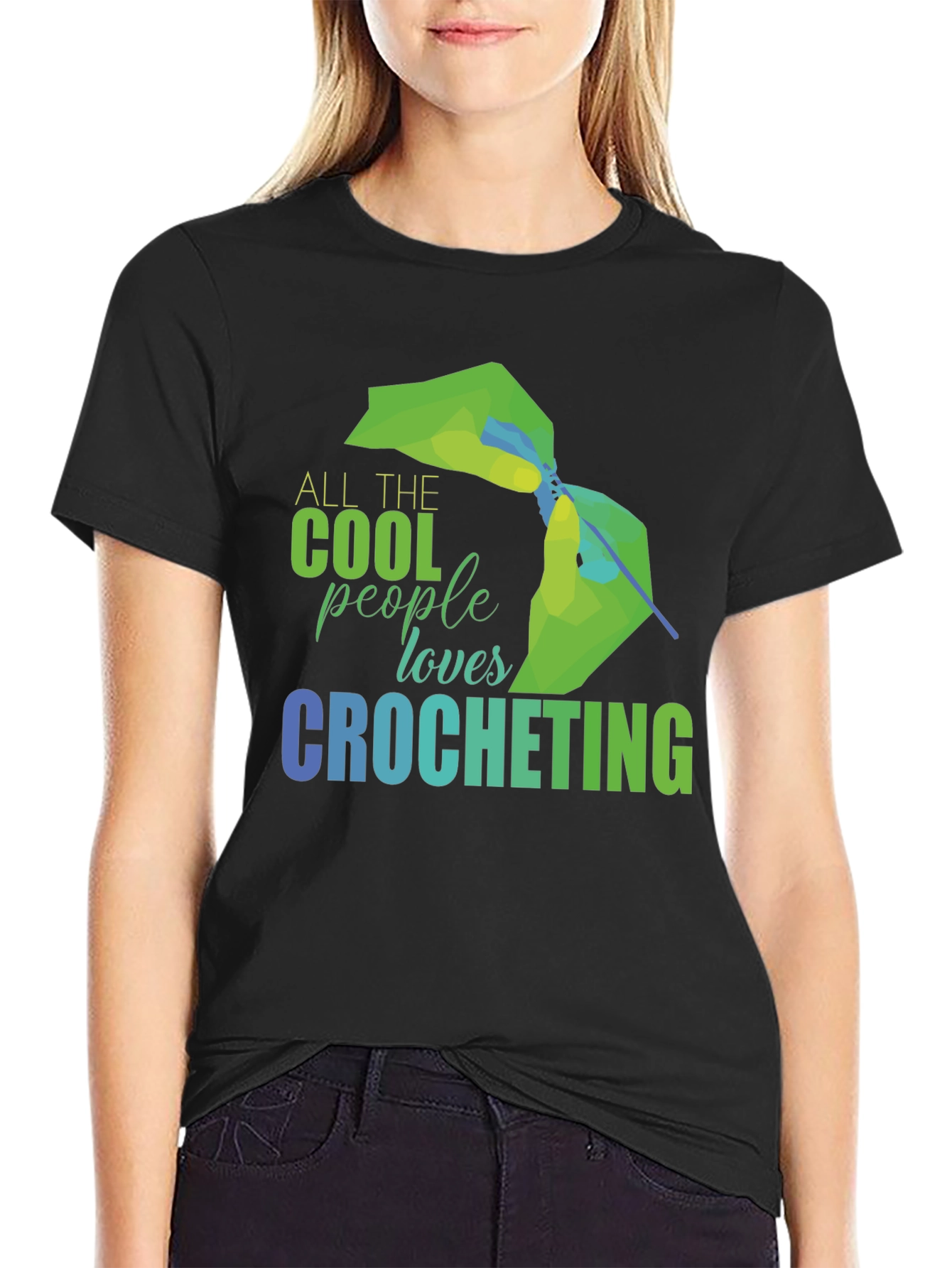 Cool People Crochet T-Shirt