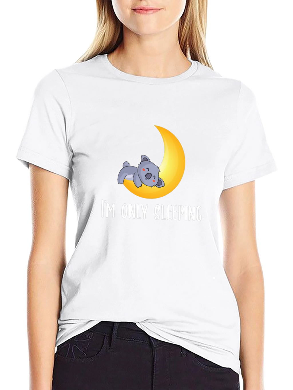 Im Only Sleeping T-Shirt - Koala Moon Tee