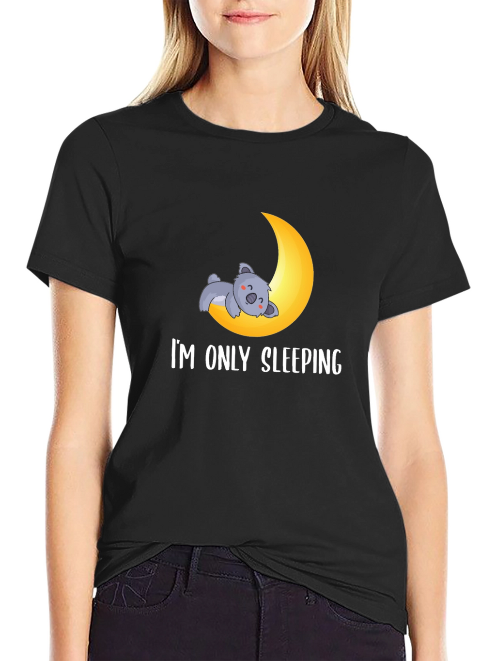 Im Only Sleeping T-Shirt - Koala Moon Tee