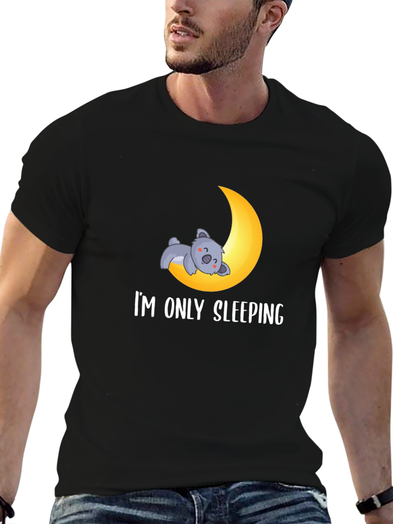 Im Only Sleeping T-Shirt - Koala Moon Tee