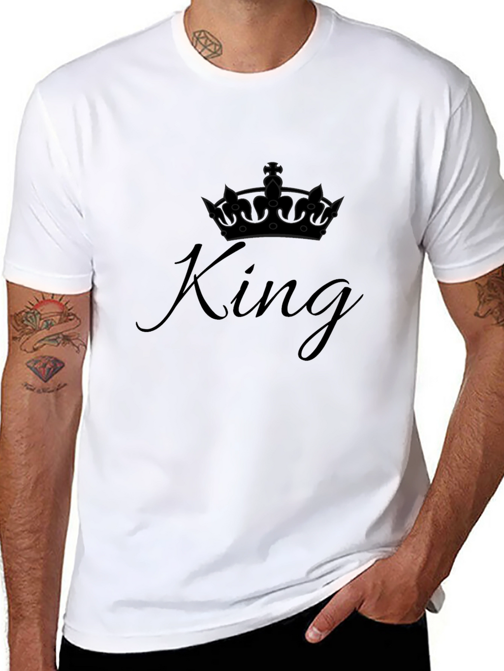 King Crown Graphic T-Shirt - Black Tee