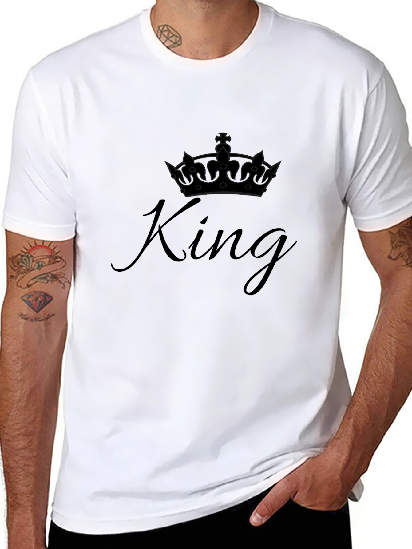King Crown Graphic T-Shirt - Black Tee