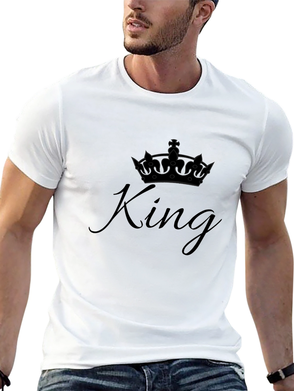 King Crown Graphic T-Shirt - Black Tee