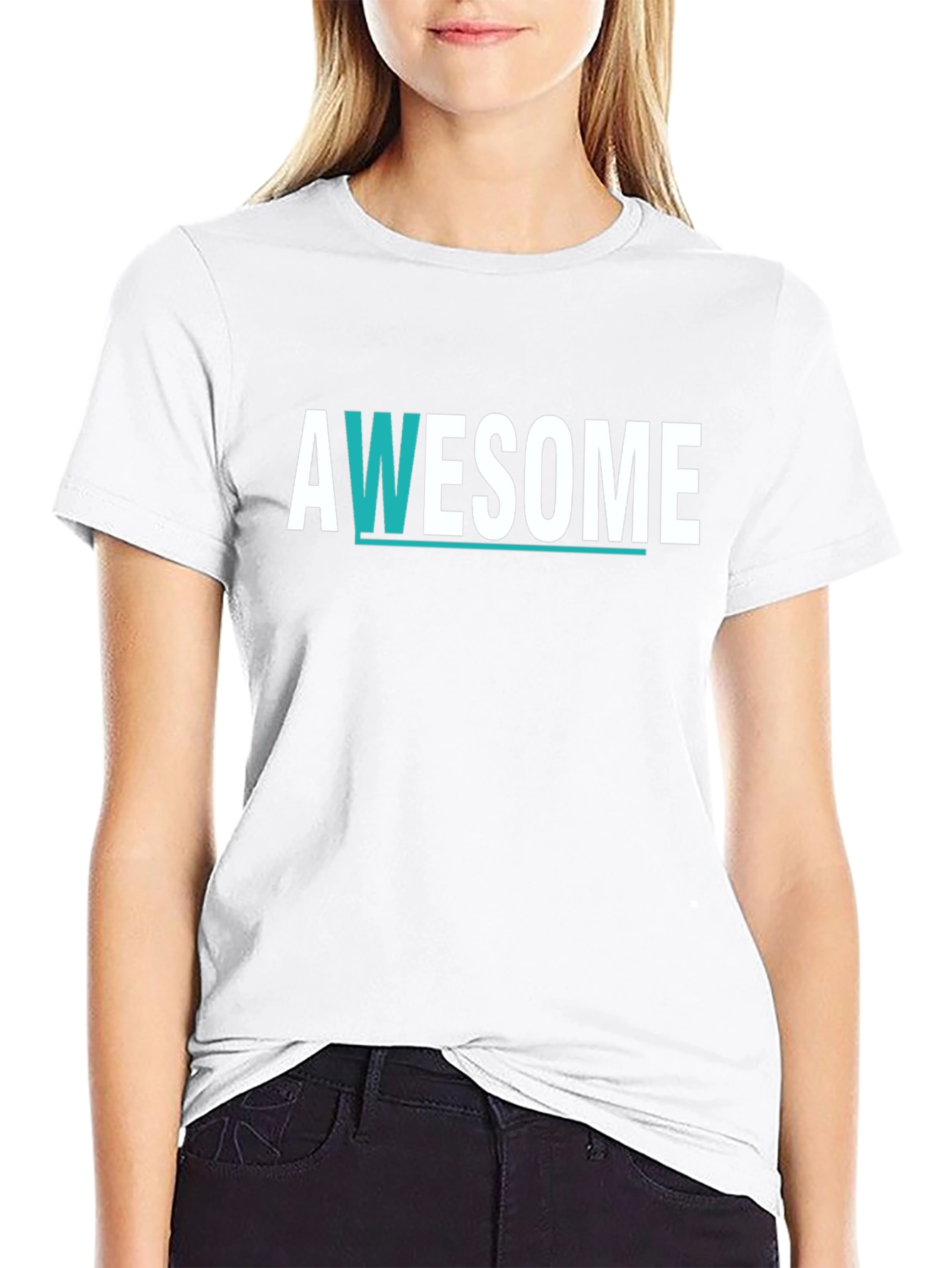 Awesome Graphic Print Black T-Shirt