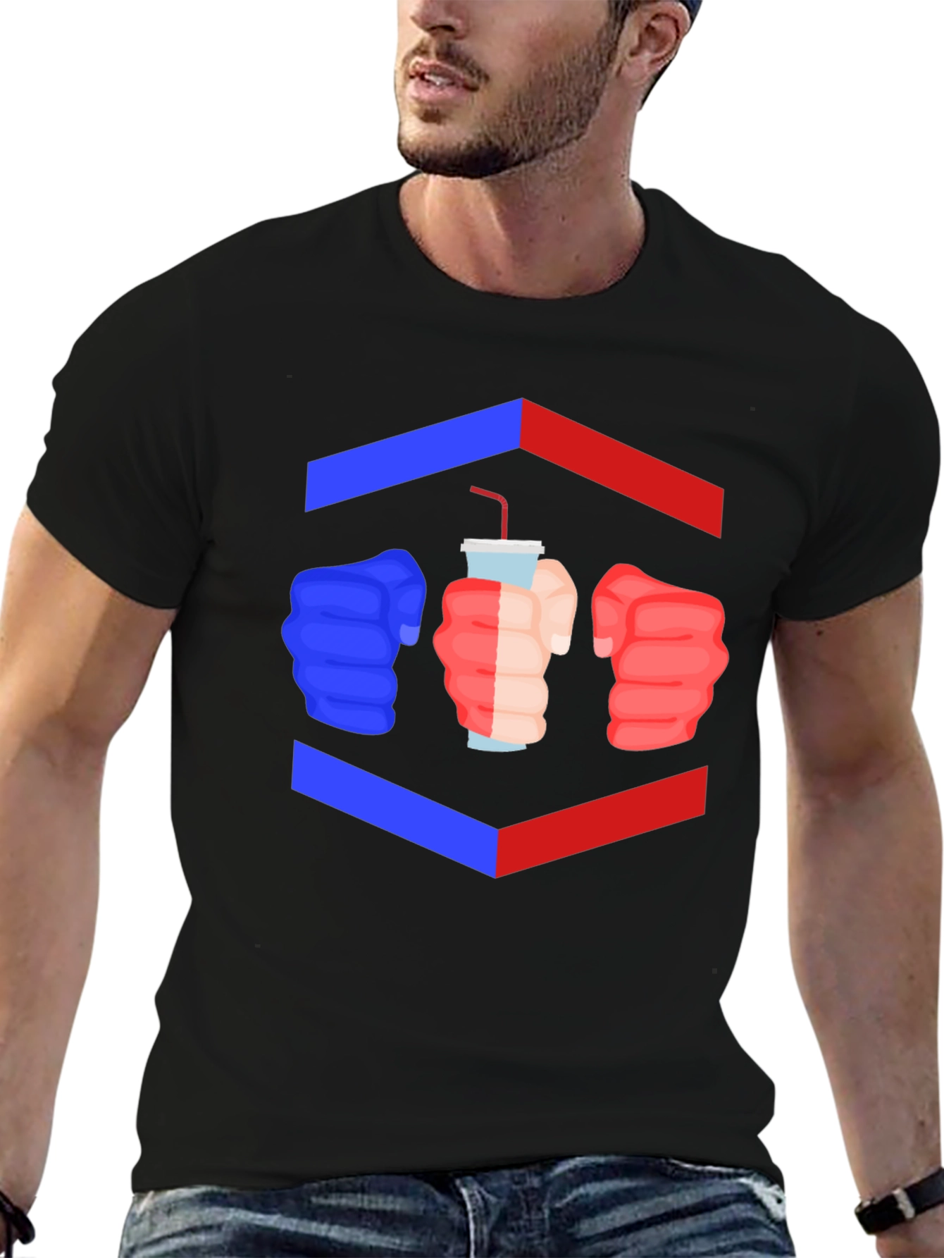 Drink Up T-Shirt - Fists Graphic Tee