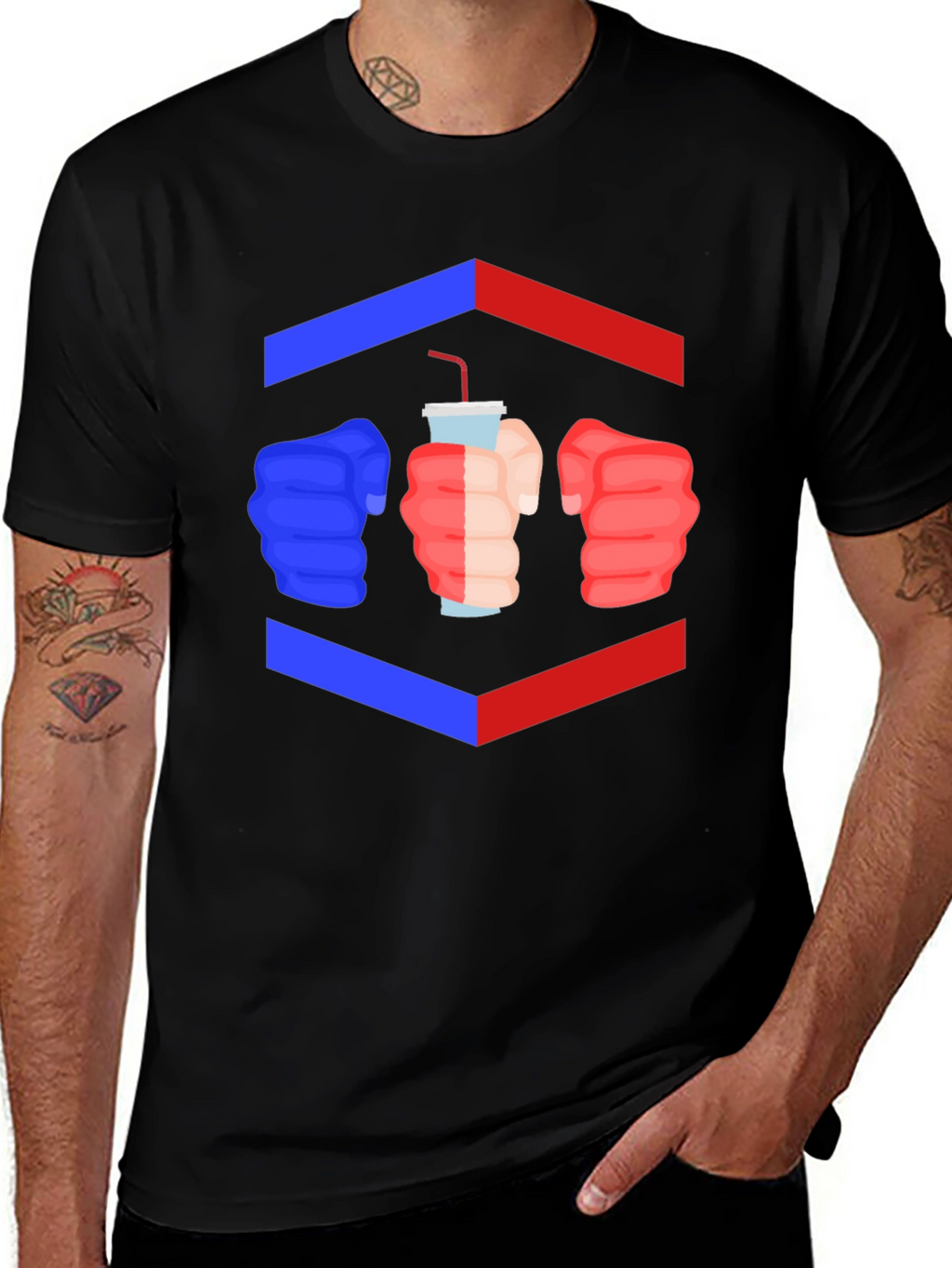 Drink Up T-Shirt - Fists Graphic Tee