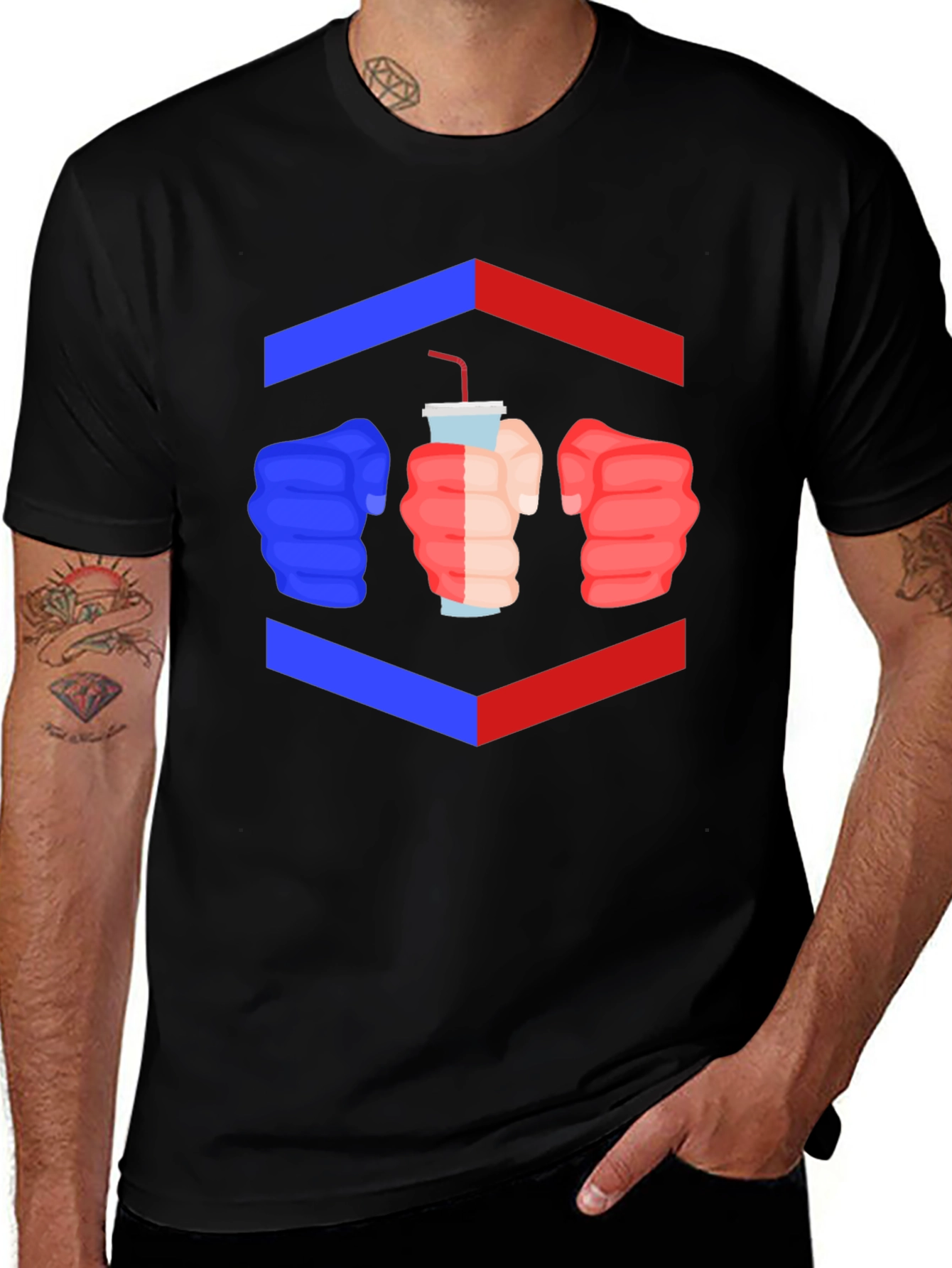 Drink Up T-Shirt - Fists Graphic Tee