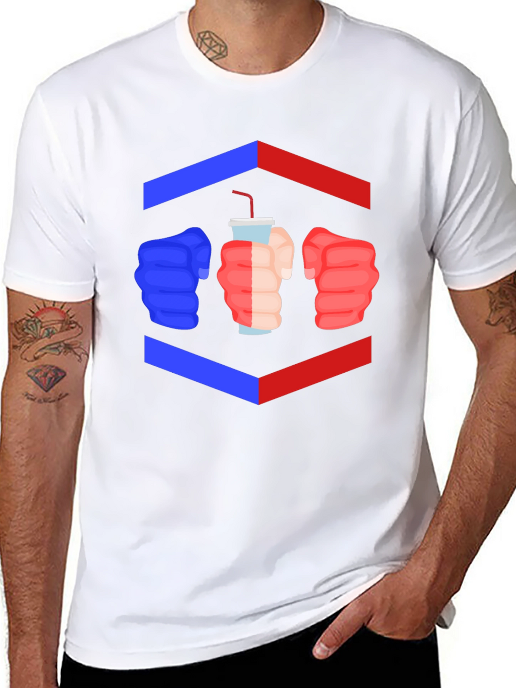 Drink Up T-Shirt - Fists Graphic Tee