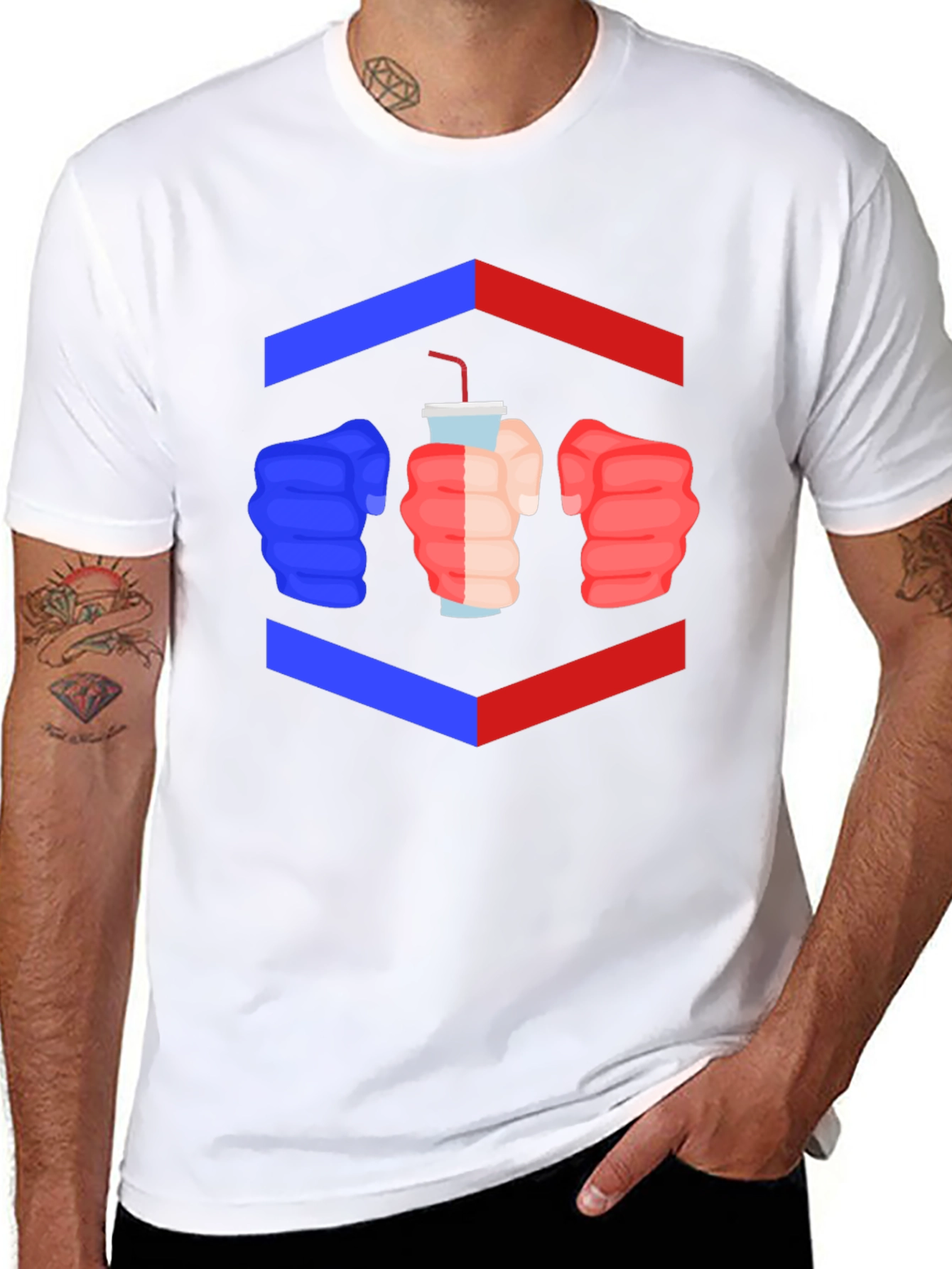Drink Up T-Shirt - Fists Graphic Tee