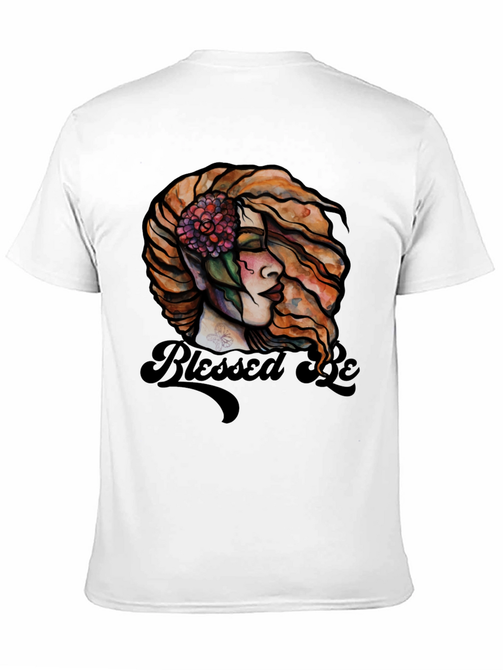 Blessed Be Graphic Tee - Black Cotton Blend