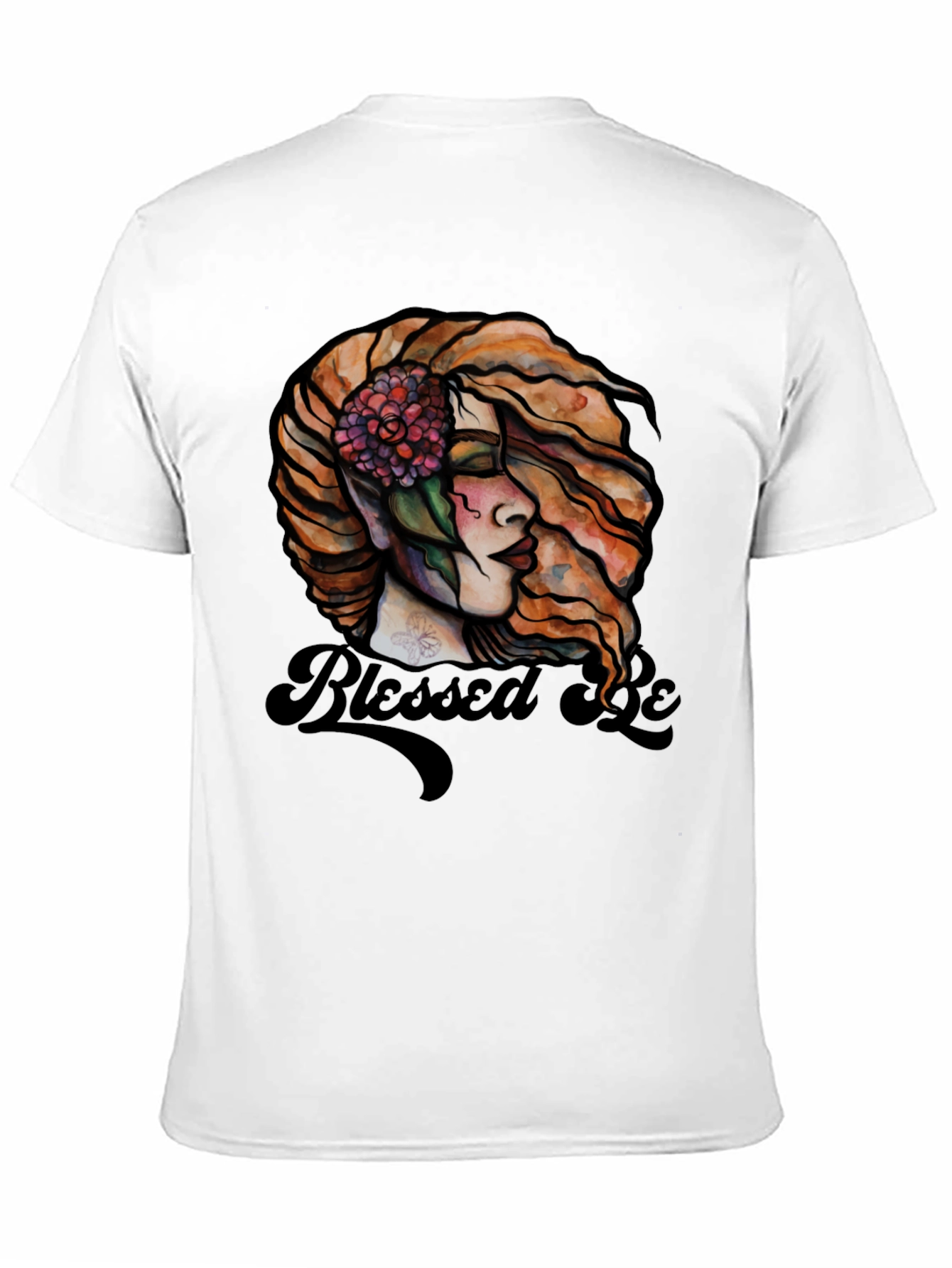 Blessed Be Graphic Tee - Black Cotton Blend