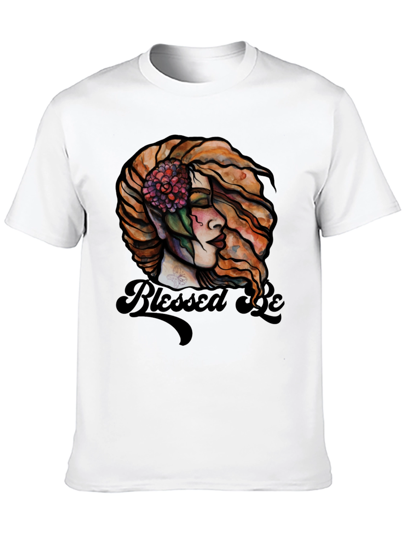 Blessed Be Graphic Tee - Black Cotton Blend
