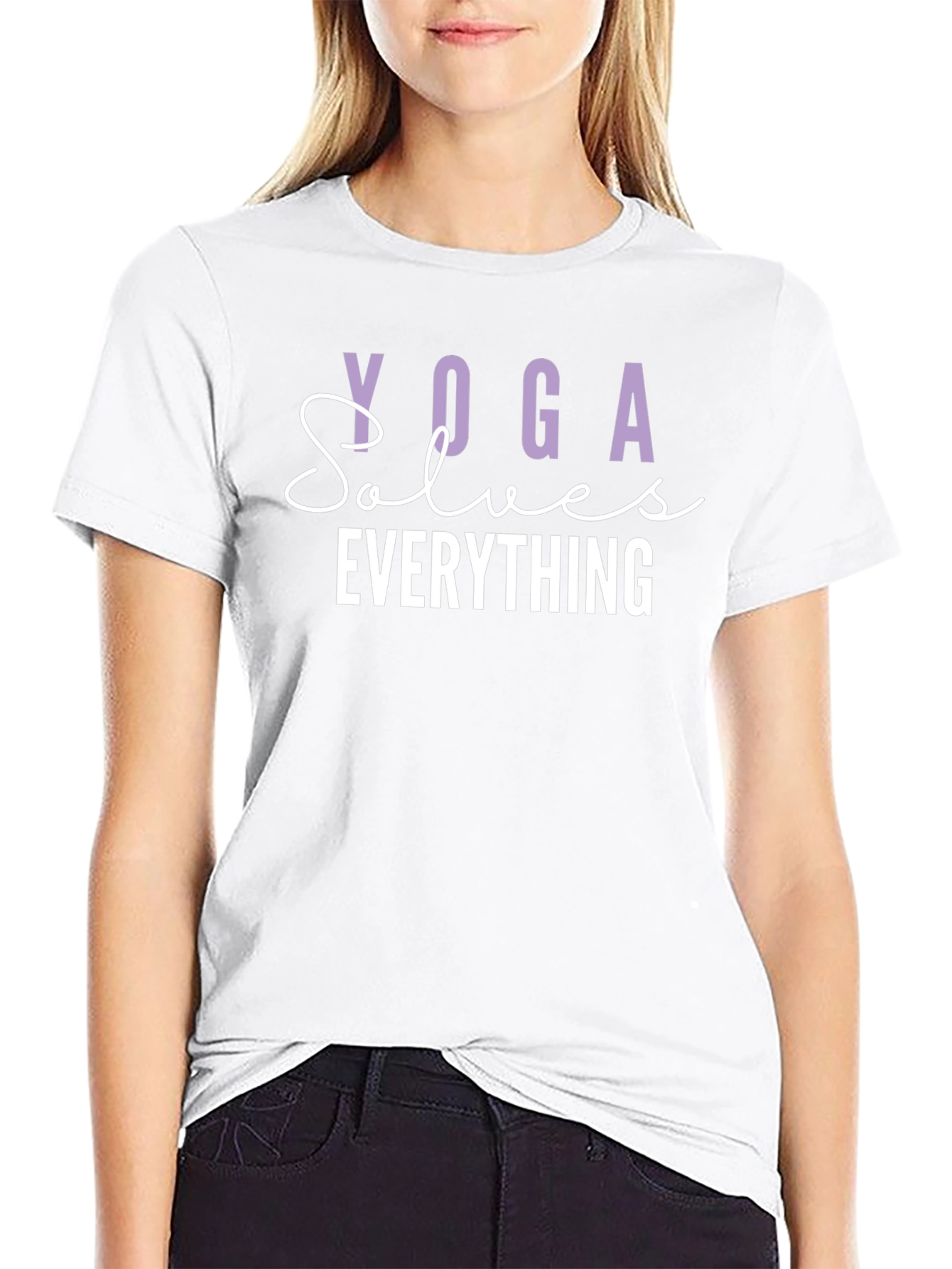 Yoga Solves Everything Graphic Tee