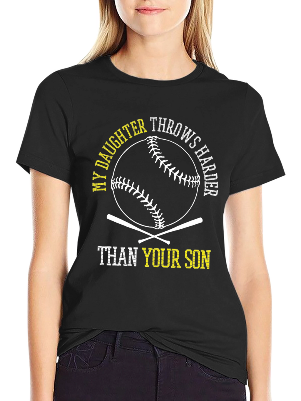 My Daughter Throws Harder Baseball T-Shirt