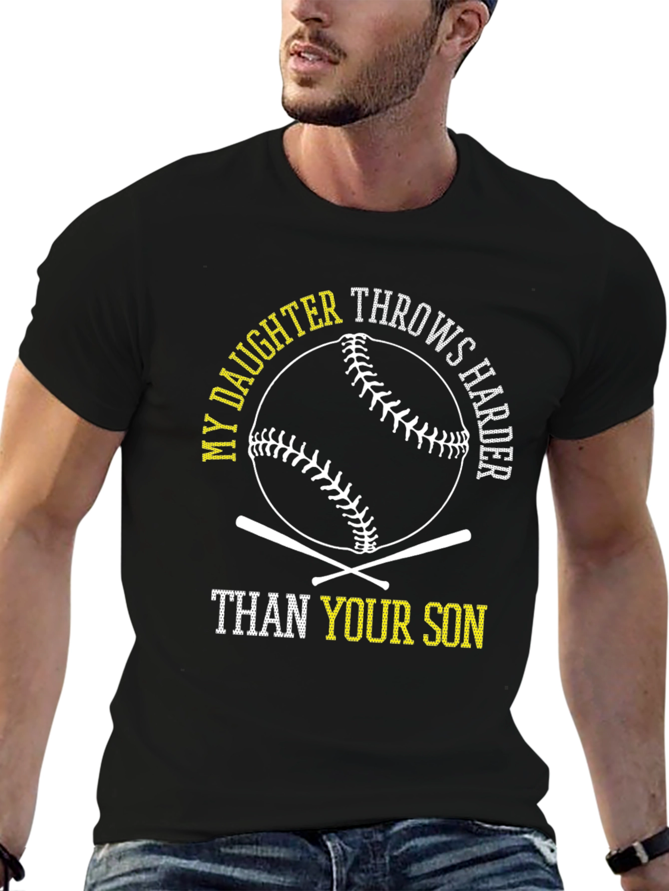 My Daughter Throws Harder Baseball T-Shirt