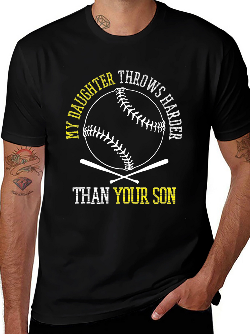 My Daughter Throws Harder Baseball T-Shirt