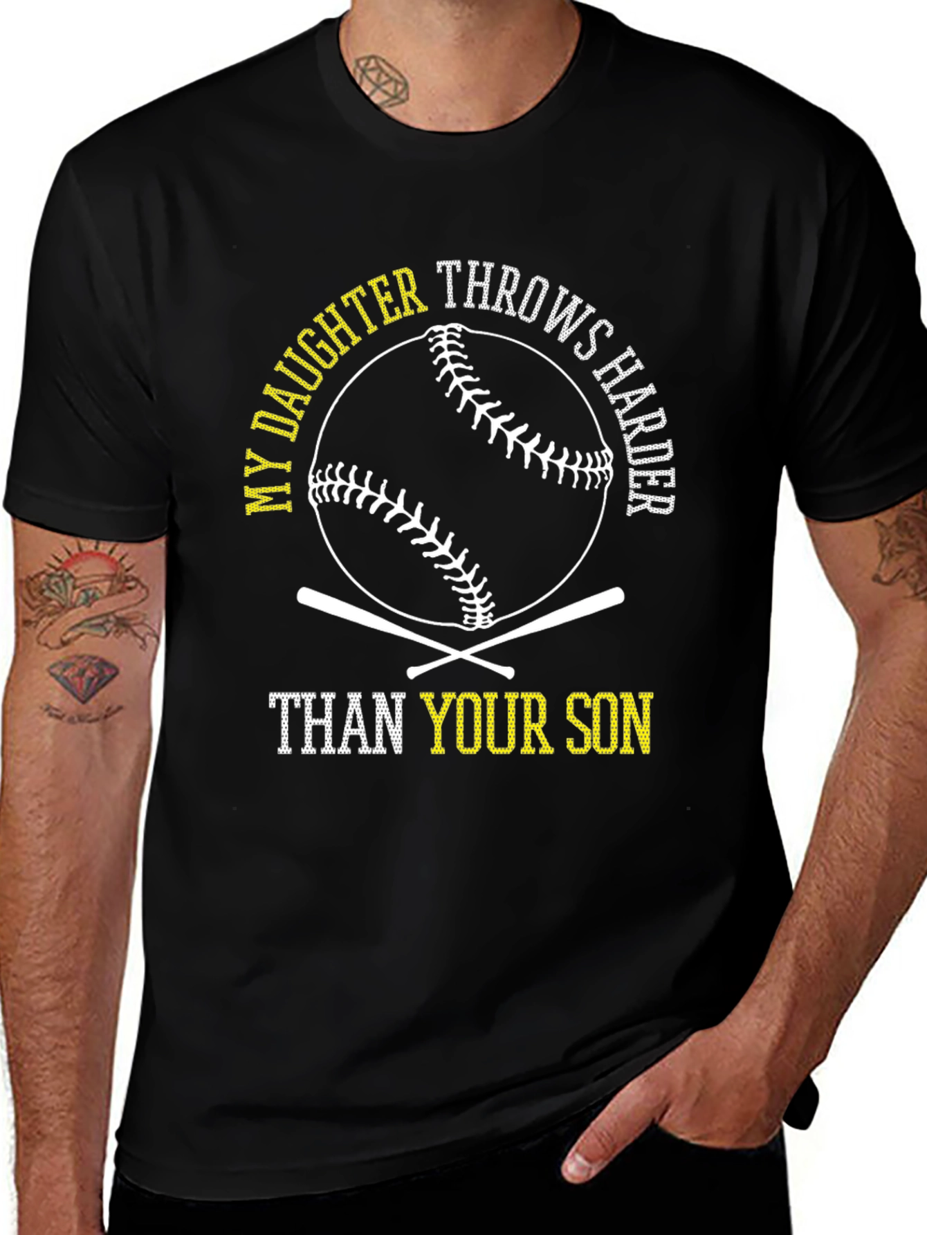 My Daughter Throws Harder Baseball T-Shirt