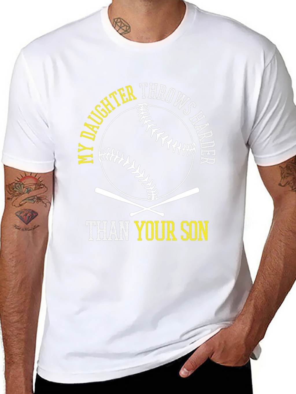 My Daughter Throws Harder Baseball T-Shirt