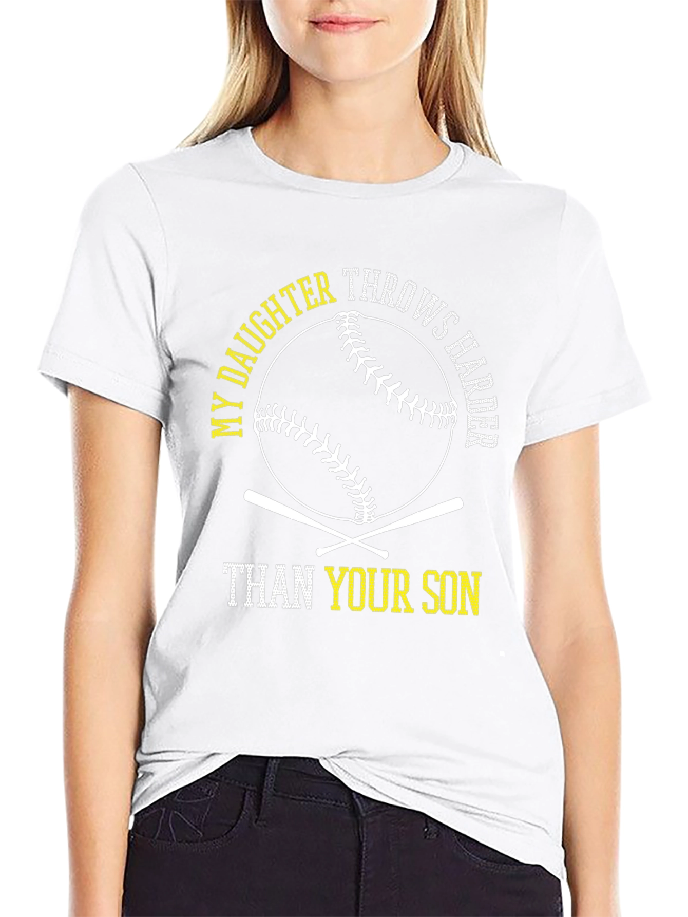 My Daughter Throws Harder Baseball T-Shirt