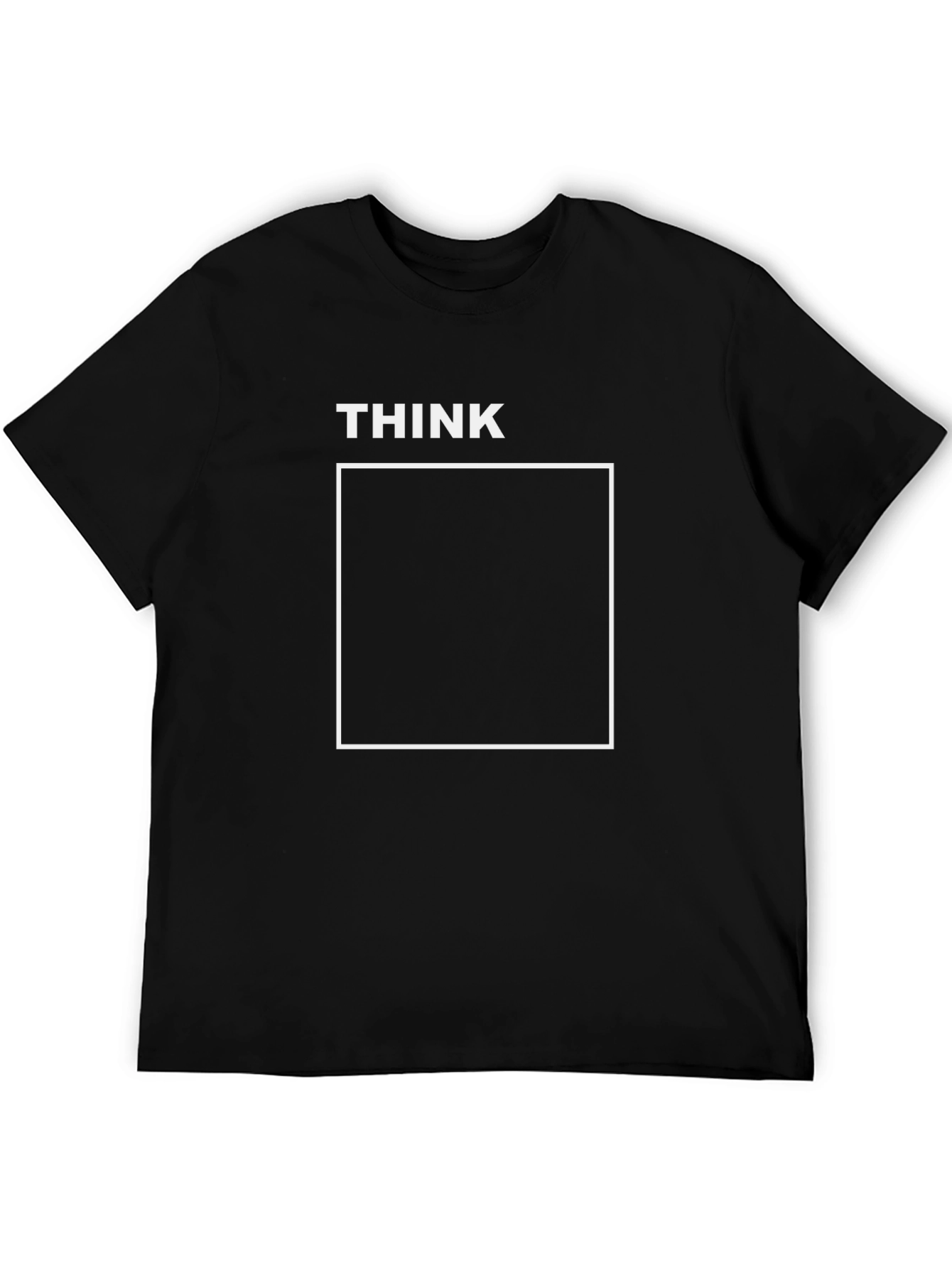 Think Outside the Box Black Graphic Tee